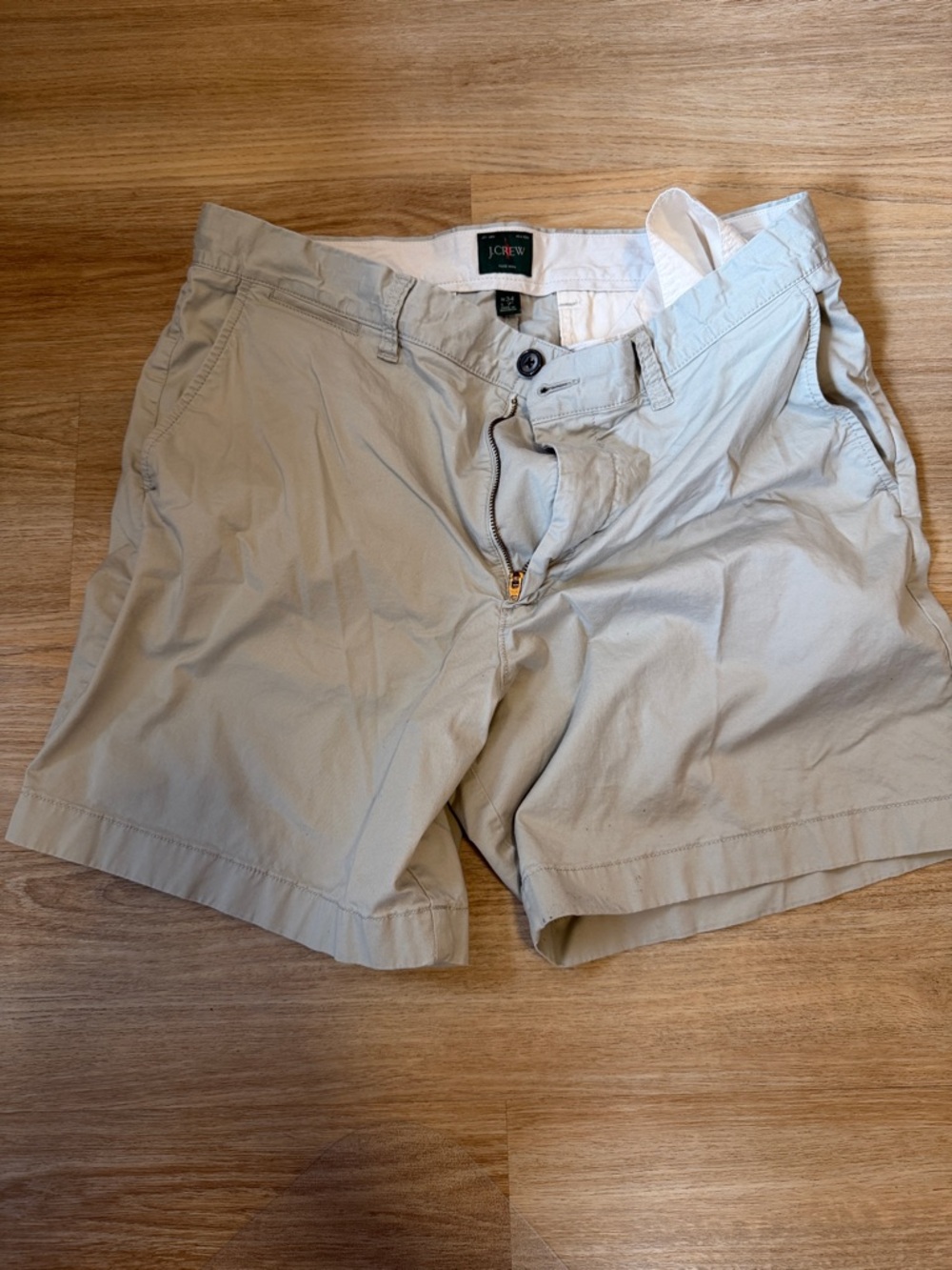 J. Crew Men’s Khaki Flat-Front Shorts